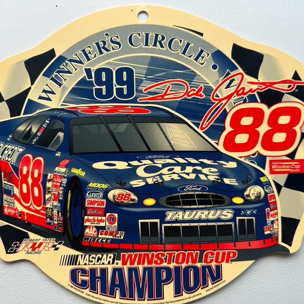 Winners Circle 1999 NASCAR Cup‎ Champion Dale Jarrett #88 tin sign winston cup